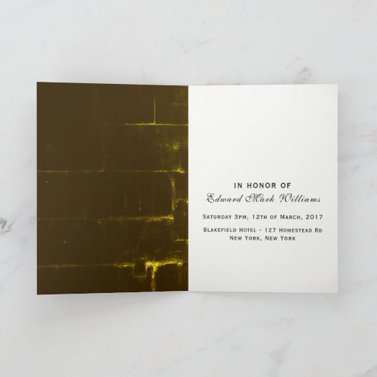  uitnodiging Tuxedo Bachelor (Binnen)