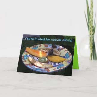 Uitnodiging - U bent uitgenodigd voor casual diner