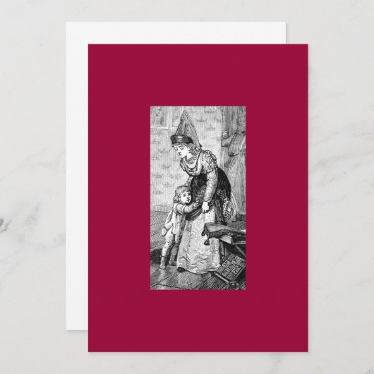 uitnodiging uit de middeleeuwen (Voorkant / Achterkant)