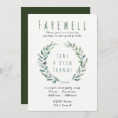 Uitnodiging uit onpartijdige bladeren van de parti (Voorkant / Achterkant)