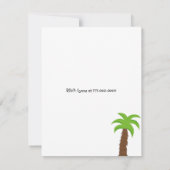 Uitnodiging uit te zenden aan de tijger en de heer (Achterkant)