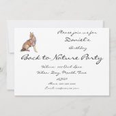 Uitnodiging, Uitnodiging, Coyote, Dier, Wildernis Kaart (Achterkant)