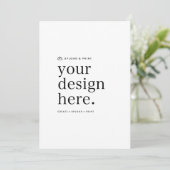 Uitnodiging Uw Ontwerp Upload 5" x 7" (Staand voorkant)