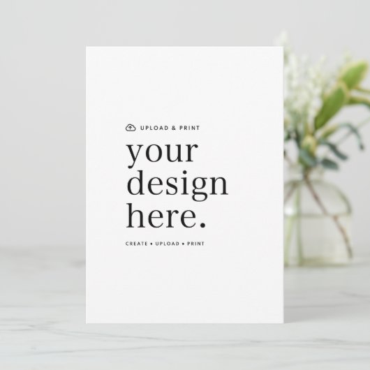 Uitnodiging Uw Ontwerp Upload 5" x 7" (Staand voorkant)