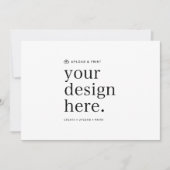 Uitnodiging Uw ontwerp uploaden 13 x 18 cm (Voorkant)