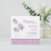 Uitnodiging Valentijnse partij (Staand voorkant)