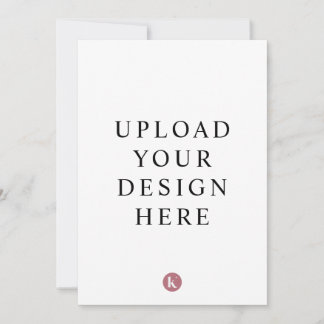 Uitnodiging van 13 x 18 cm