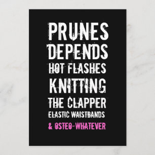 Uitnodiging van 40e verjaardag - Oude Folken