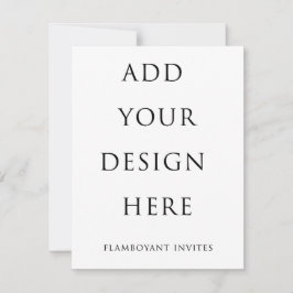 Uitnodiging van 4,25 inch x 5,5 inch / RSVP (10,8 