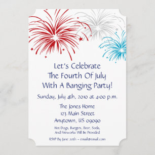 uitnodiging van 4 juli (Star Spangled Fireworks)