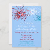 uitnodiging van 4 juli (Star Spangled Fireworks) (Voorkant)
