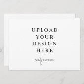 Uitnodiging van 5,5 x 7,5 inch - Landschap (Voorkant / Achterkant)