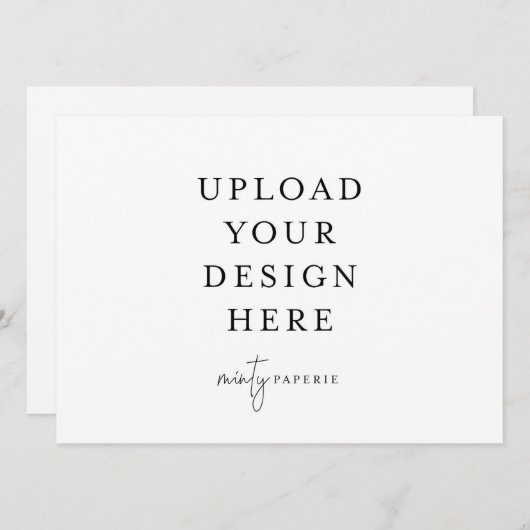 Uitnodiging van 5,5 x 7,5 inch - Landschap (Voorkant / Achterkant)