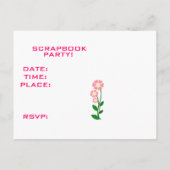 Uitnodiging van afboekende partij briefkaart (Achterkant)