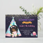 Uitnodiging van Afrikaanse Amerikaanse sluimerpart (Staand voorkant)