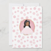 Uitnodiging van Afrikaanse prinses Girl Birthday (Achterkant)