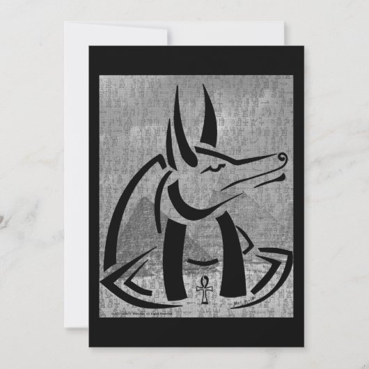 uitnodiging van Anubis (Voorkant)