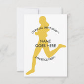  uitnodiging van Athletics Party (Voorkant)