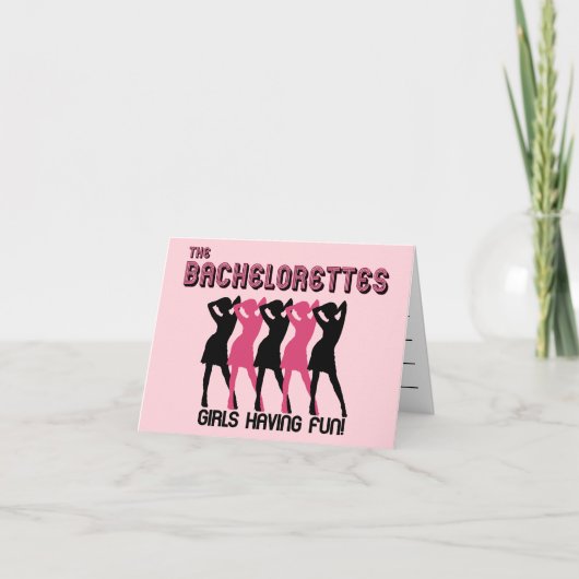 uitnodiging van Bachelorette (Voorkant)