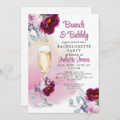 Uitnodiging van Brunch en Bachelorette (Voorkant / Achterkant)