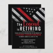 Uitnodiging van budgetbrandweerman (Voorkant / Achterkant)