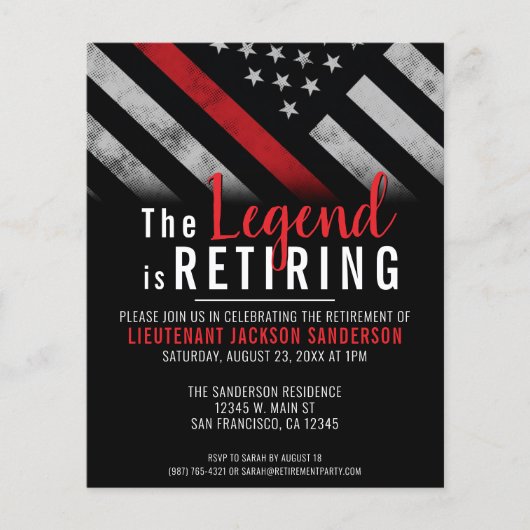 Uitnodiging van budgetbrandweerman (Voorkant)