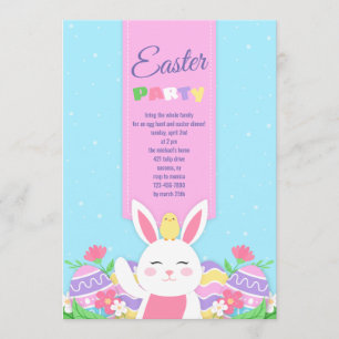 Uitnodiging van Bunny's paasfeest