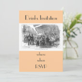  uitnodiging van Cafe Montmartre Paris (Staand voorkant)