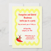 Uitnodiging van Cajun Thmet partij (Achterkant)