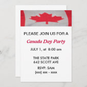 Uitnodiging van Canada Day Party (Voorkant / Achterkant)