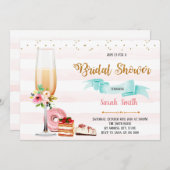 Uitnodiging van Champagne en Dessert (Voorkant / Achterkant)