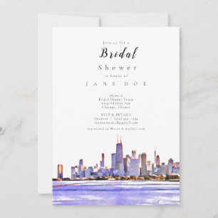 Uitnodiging van Chicago Skyline Bridal Shower