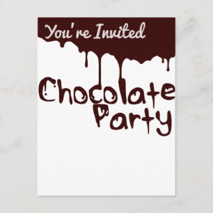 Uitnodiging van Chocolate Party