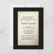 Uitnodiging van Classy Graduation Party (Achterkant)