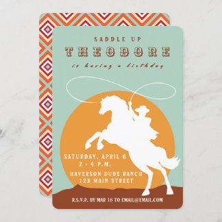 uitnodiging van Cowboy Birthday