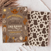 uitnodiging van Cowboy Birthday | 2e uitnodiging v