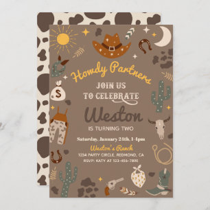 uitnodiging van Cowboy Birthday   Westerne uitnodi