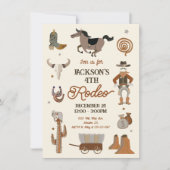 uitnodiging van Cowboy Rodeo Birthday (Voorkant)