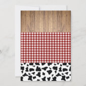 uitnodiging van Cowgirl Birthday Party (Achterkant)