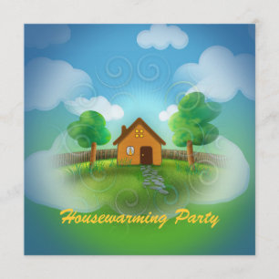 Uitnodiging van Cute Housewarming Party
