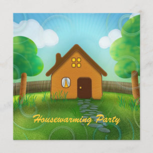 Uitnodiging van Cute Housewarming Party