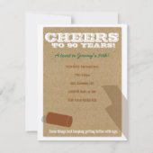  uitnodiging van de 90e verjaardag van de wijnpart (Achterkant)