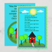 Uitnodiging van de Aangepaste partij voor de opwar (Voorkant / Achterkant)