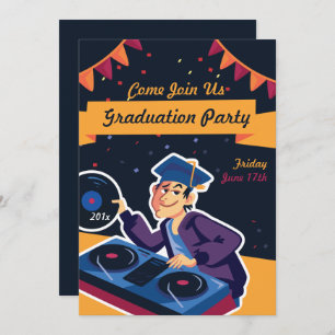 Uitnodiging van de Afstuderen DJ Graduation Party