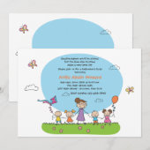 Uitnodiging van de aftredingspartij van de leraar (Voorkant / Achterkant)