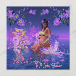 uitnodiging van de baby shower aan de afrikaanse e