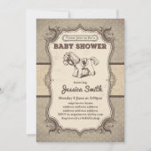  uitnodiging van de BABY SHOWER - speelgoed (Voorkant)