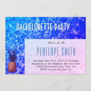 Uitnodiging van de Bachelorette-partij - Pool/zome