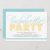 Uitnodiging van de Bachelorette van BrightStor (Voorkant / Achterkant)