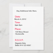 Uitnodiging van de Baking Party (Achterkant)